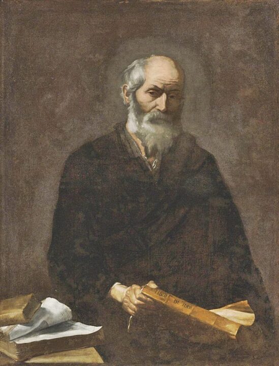 Platon retrato ficticio del filosofo griego por Jose de Ribera oleo sobre lienzo