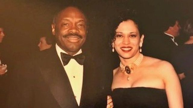 Willie Brown y Kamala Harris