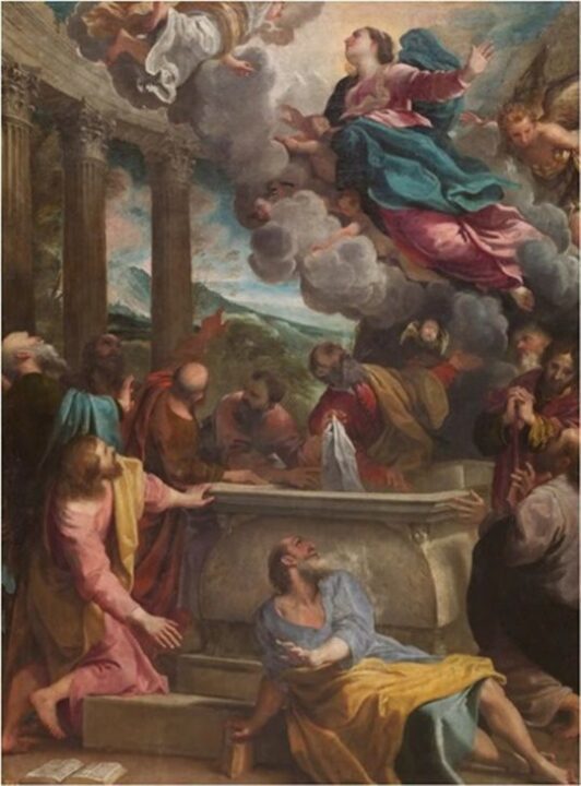 Annibale Carracci La Asuncion de la Virgen 1587