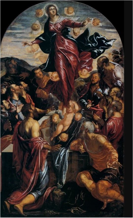 Jacopo Tintoretto La Asuncion de la Virgen 1555