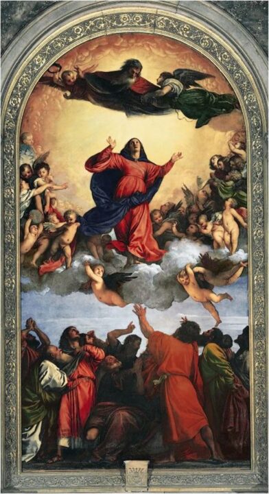 Tiziano La Asuncion de la Virgen 1517