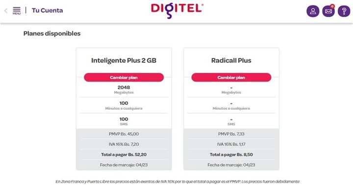 Digitel marzo 2023