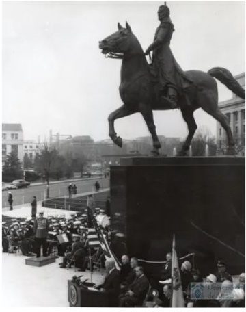 Inauguración ecuestre Simón Bolívar Washington DC 1959