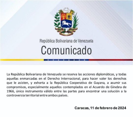 Cancillería de Venezuela 11 2 2024 1